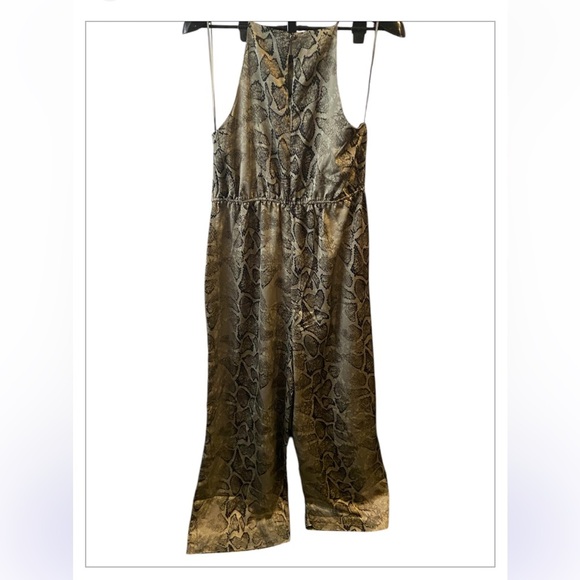 Jennifer Lopez Snake Print Jumpsuit Size Large - Picture 3 of 9